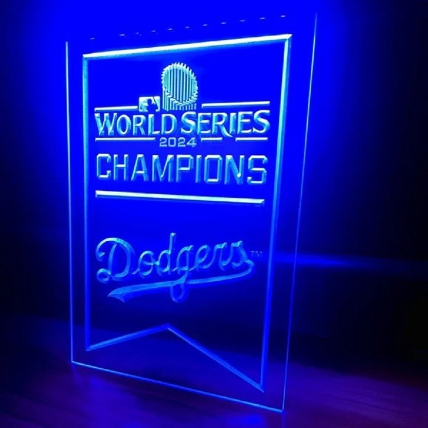 Los Angeles Dodgers Led Neon Sign Home Decor, Room, Fans Gift