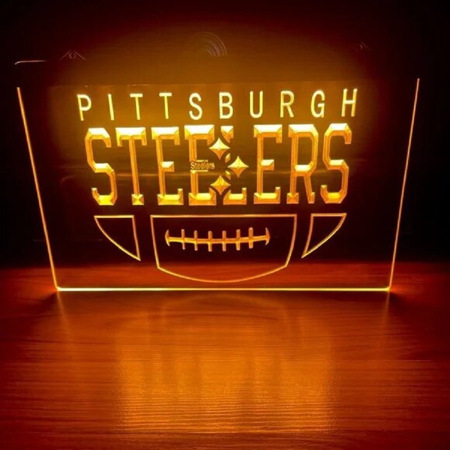 Pittsburgh Steelers Logo Led Neon Sign
