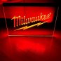 Milwaukee Logo LED Neon Sign Hang Wall Decor, Office, Neon Light Décor