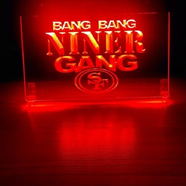 Bang Bang Niner Gang Logo LED Neon Hang Wall Decor Room,  Art Craft Fans Gift