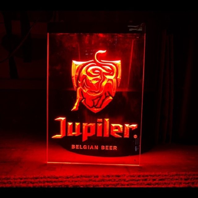Jupiler Beer LED Neon Sign, Bright Bar Light for Home, Pub, and Man Cave Decor