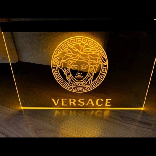 Versace Logo LED Neon Hanging Wall Decor Room, Shop, Neon Light D&Atilde;&copy;cor Art