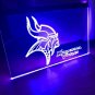 Minnesota Vikings Logo LED Neon Hanging Wall Decor Room, Neon Light D&Atilde;&copy;cor Art