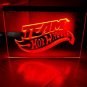 Team Hot wheels LED Neon Hang Sign Wall Decor Room, Neon Light Decor Art
