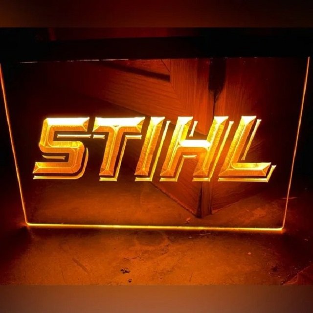 Stihl logo Illuminated LED Neon Sign Decor, Home, Office, Artful Lights