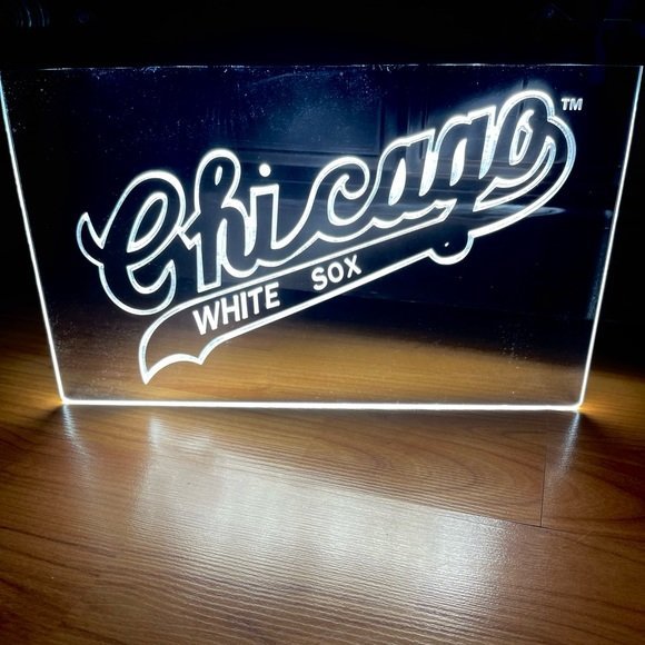 Chicago White Sox LED Neon Sign &acirc;�� Baseball Wall Decor Handmade Light