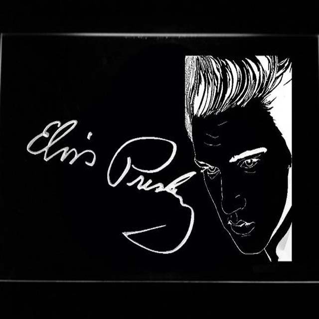 Elvis Presley LED Neon Sign &acirc;�� Retro Music Wall Decor Light Gift