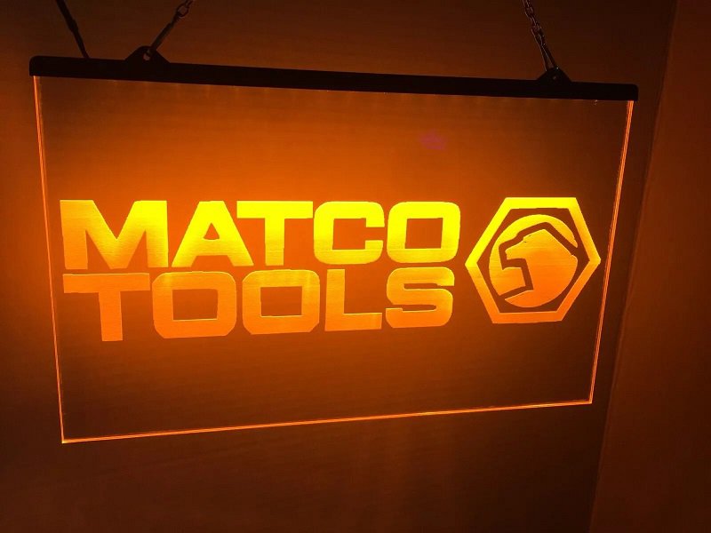 Matco Tools LED Neon Sign &acirc;�� Garage Workshop Wall Decor Light Gift