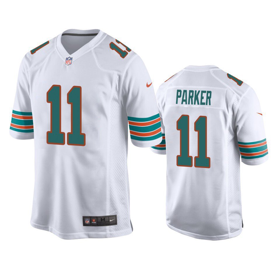 devante parker white jersey