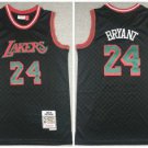 Black Los Angeles Lakers #24 Kobe Bryant 2007-08 Mitchell & Ness Hardwood Classics Stitched Jersey