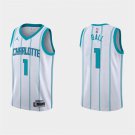Charlotte Hornets #1 LaMelo Ball 2022-23 White Association Edition Stitched Jersey