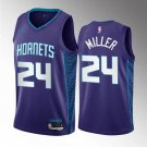 Charlotte Hornets #24 Brandon Miller Purple 202223 Draft Statement Edition Stitched Jersey