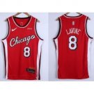 Chicago Bulls #8 Zach LaVine 75th Anniversary Red Edition Swingman Stitched Basketball Jersey