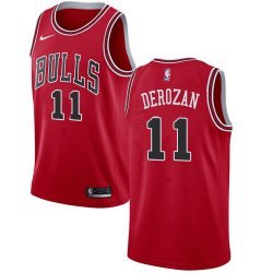 Chicago Bulls #11 Demar Derozan Red Swingman Icon Edition Jersey
