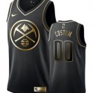 Custom Men's Denver Nuggets Black Gold Swingman Limited Edition Stitched Basketball Jersey