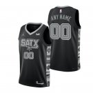 Custom Men's San Antonio Spurs Black 202223 Statement Edition Stitched Basketball Jersey