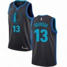 Dallas Mavericks #13 Jalen Brunson Swingman Charcoal Jersey City Edition