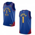 Denver Nuggets #1 Michael Porter Jr. Blue 202223 Statement Edition With NO.6 Patch Stitched Jersey