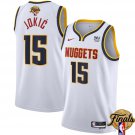 Denver Nuggets #15 Nikola Jokic White 2023 Finals Association Edition Stitched Basketball Jersey
