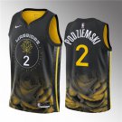 Golden State Warriors #2 Brandin Podziemski Black City Edition Swingman Stitched Jersey