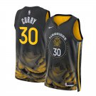 Golden State Warriors #30 Stephen Curry Unisex Black 202223 Swingman City Edition Stitched Jersey