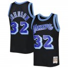Lakers #32 Magic Johnson Black 1984-85 Hardwood Classics Reload 3.0 Swingman Stitched Jersey