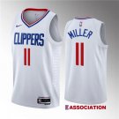 Los Angeles Clippers #11 Jordan Miller White 2023 Draft Association Edition Stitched Jersey