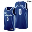 Los Angeles Lakers #0 Russell Westbrook 2021 trade blue classic edition jersey