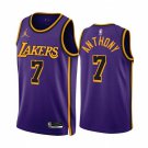 Los Angeles Lakers #7 Carmelo Anthony 202223 Purple Statement Edition Stitched Basketball Jersey