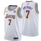 Los Angeles Lakers #7 Carmelo Anthony bibigo 75th Anniversary White Stitched Jersey