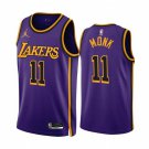 Los Angeles Lakers #11 Malik Monk 202223 Purple Statement Edition Stitched Basketball Jersey