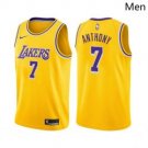 Men Los Angeles Lakers #7 Carmelo Anthony Icon Edition Gold 2021 Stitched Jersey