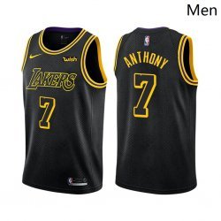 Men Los Angeles Lakers #7 Carmelo Anthony Mamba Inspired Black 2021 Stitched Jersey