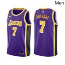 Men Los Angeles Lakers #7 Carmelo Anthony Statement Edition Purple 2021 Stitched Jersey