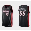 Men Miami Heat #55 Duncan Robinson Black Swingman Icon Edition Jersey