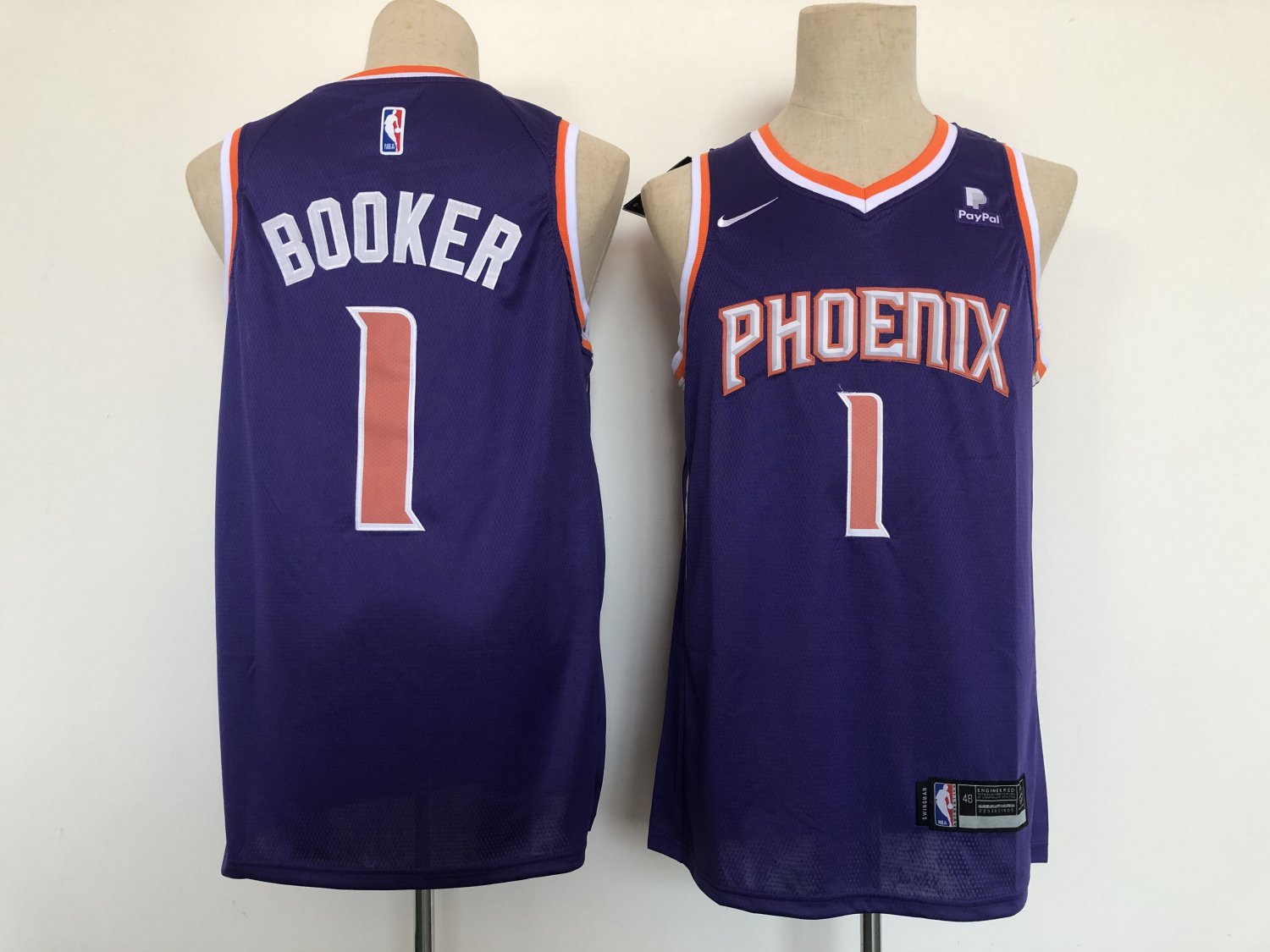 Men Phoenix Suns #1 Booker Purple Game 2021 Jersey