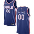 Men's 76ers Personalized Custom Blue Icon Edition Jersey 1