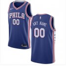 Men's 76ers Personalized Custom Blue Icon Edition Jersey