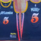 Men's Atlanta Hawks #5 Dejounte Murray Navy 202223 City Edition With NO.6 Patch Stitched Jersey