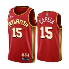 Men's Atlanta Hawks #15 Clint Capela 2022-23 Red Icon Edition Stitched Jersey