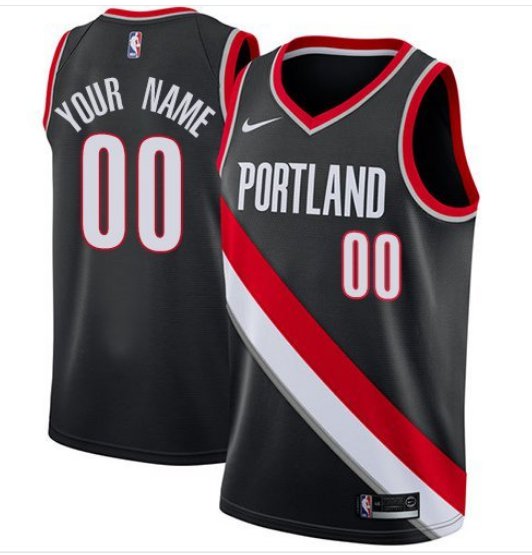 Men's Blazers Personalized Custom Black Icon Edition Jersey