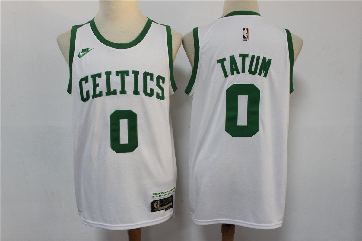 Men's Boston Celtics #0 Jayson Tatum White 2022 City Edition Stitched Swingman Jersey