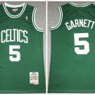 Men's Boston Celtics #5 Kevin Garnett 2007-08 Green Throwback Stitched Jersey
