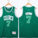 Men's Boston Celtics #7 Jaylen Brown Green Stitched Jersey