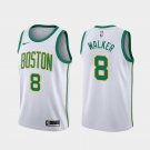 Men's Boston Celtics #8 Kemba Walker White City Edition Basketball Jersey