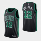 Men's Boston Celtics #12 Grant Williams Black 2020-21 Statement Jersey