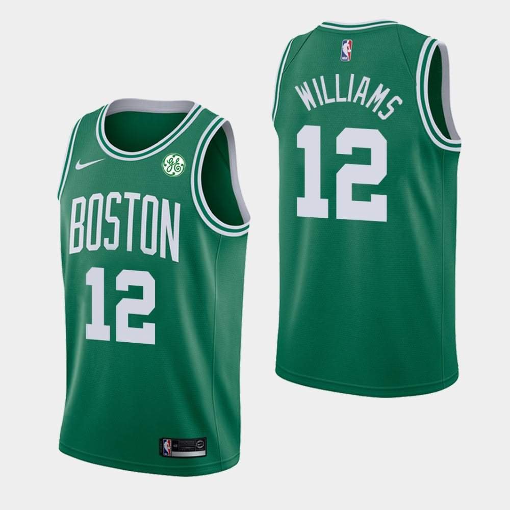 Men's Boston Celtics #12 Grant Williams Green Icon Jersey