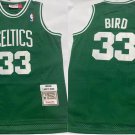 Men's Boston Celtics #33 Larry Bird 1995-96 Green Throwback Stitched Jersey