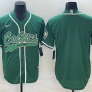 Men's Boston Celtics Blank Green Stitched Baseball Jersey