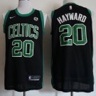 Men's Boston Celtics Gordon Hayward Black Basketball Jersey Embroidered